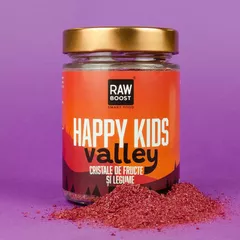 Happy Kids Valley, cristale de fructe si legume - explozie de nutrienți pentru copii | 100g 