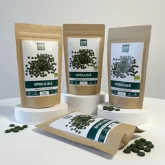 Pachet 3+1 CADOU Spirulina Tablete Ecologice 250g | Rawboost