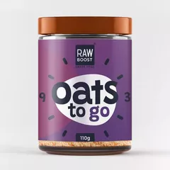 Oats To Go - High Protein ECO (Deliciu de ovăz cu semințe de chia, pudră de curmale și conținut sporit de proteine) pentru energie maximă | 110g