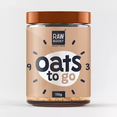 Oats To Go - White Chocolate ECO (Deliciu de ovăz cu semințe de chia, pudră de curmale și ciocolată albă cremoasă) pentru o notă dulce și catifelată | 110g