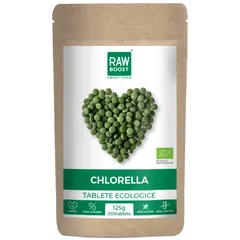 Chlorella Tablete Ecologice 125g / 250 tablete - proprietăți de detoxifiere | Rawboost