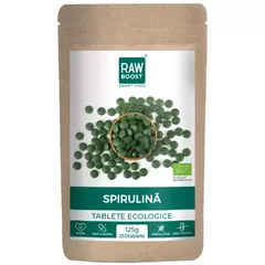 Spirulină Tablete Ecologice - puternic efect antiinflamator şi imunizant, 125g