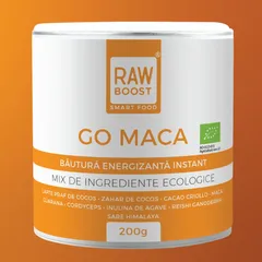 Go Maca, Mix de pudre ecologice - înaintea antrenamentelor pentru un plus de vitalitate 200g, 8 porții