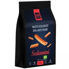 Paste ecologice Sedanini din Linte Roșie, Fără Gluten, 250g