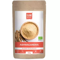 Ashwagandha Pudră Ecologică - efecte antistres, antiinflamatoare și adaptogene, 250g